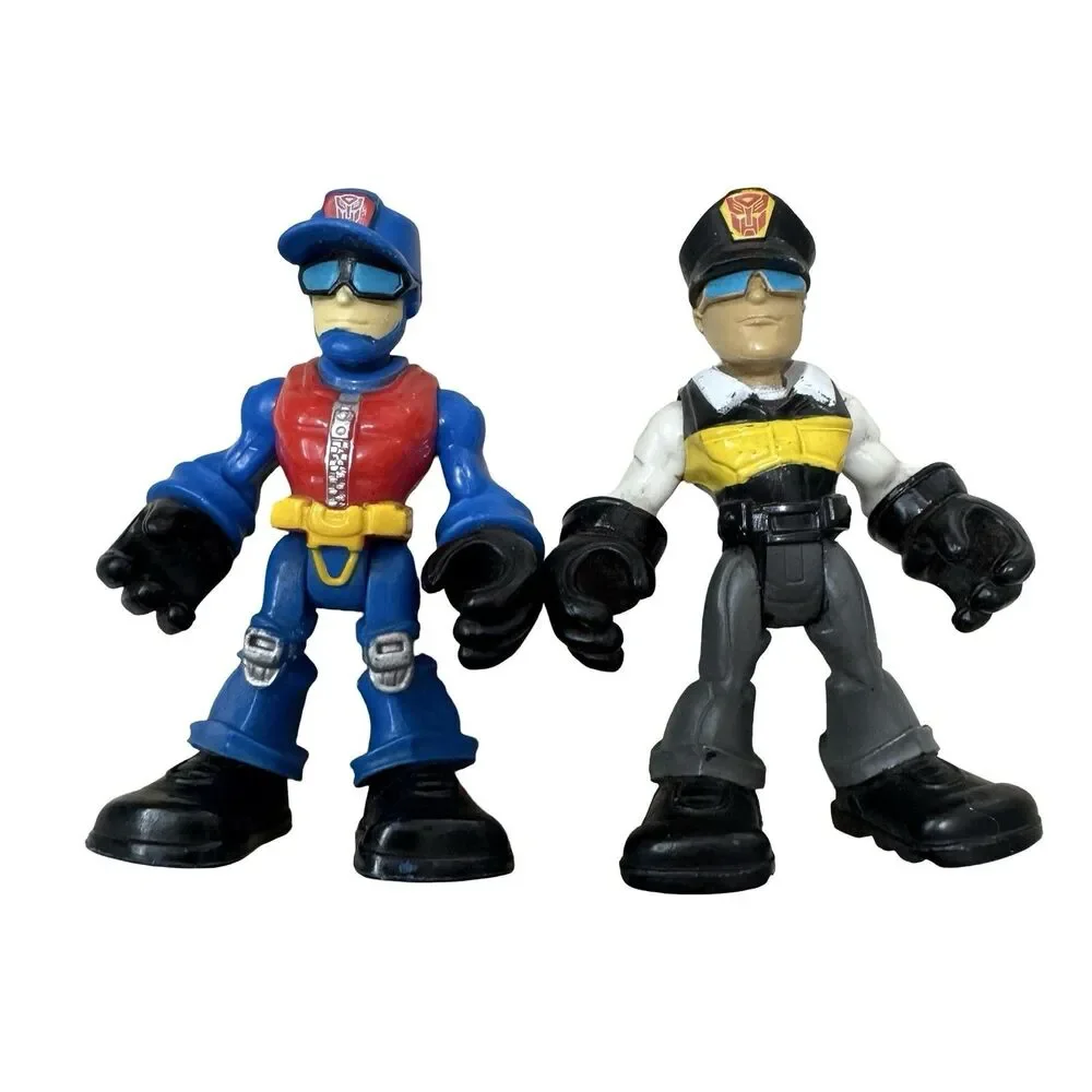 Set Of 2 Playskool Heroes Transformers Rescue Bots Figures of Rescue Cutter